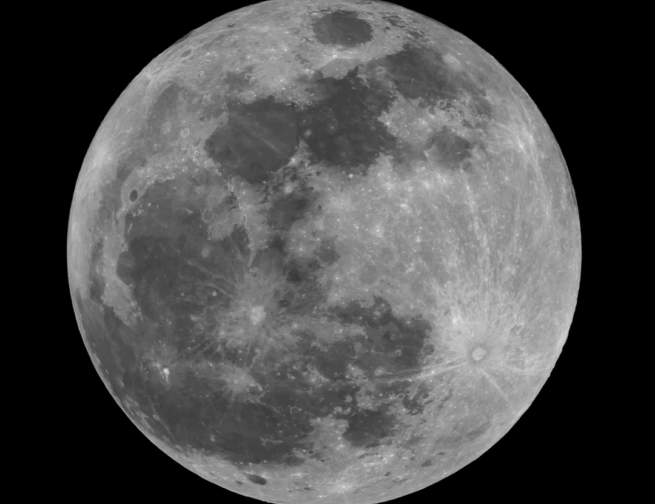 The full harvest supermoon illuminates the night sky on September 17, 2024. Image credit: Nick Lake