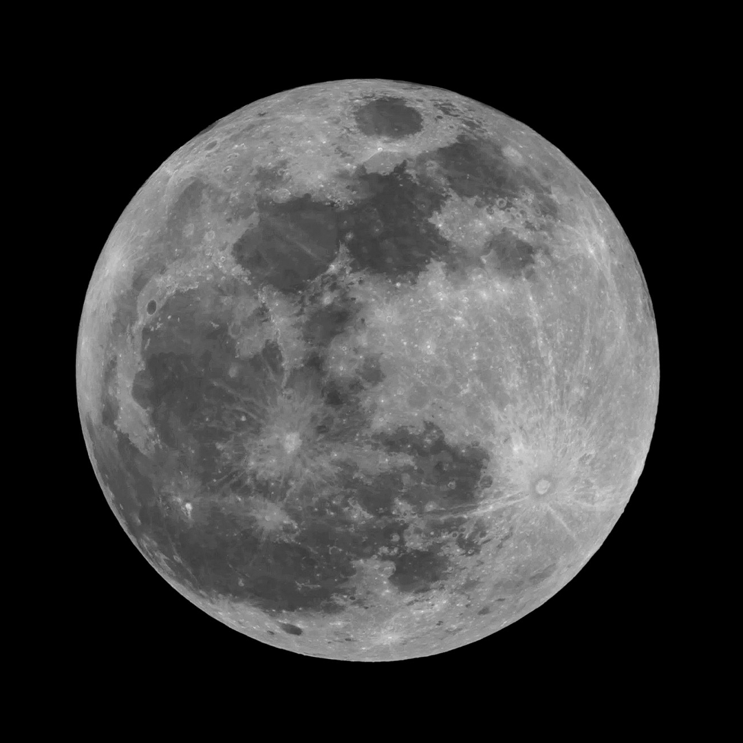 The full harvest supermoon illuminates the night sky on September 17, 2024. Image credit: Nick Lake