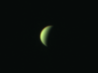 The planet Venus, as seen through the 24 inch telescope in the Doane Observatory at the Adler Planetarium in January 2025.